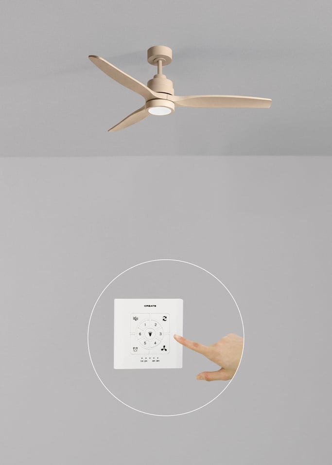WIND STYLANCE - Ventilateur de plafond silencieux de 40 W avec pales en ABS technique, disponible en plusieurs tailles, image de la galerie 2