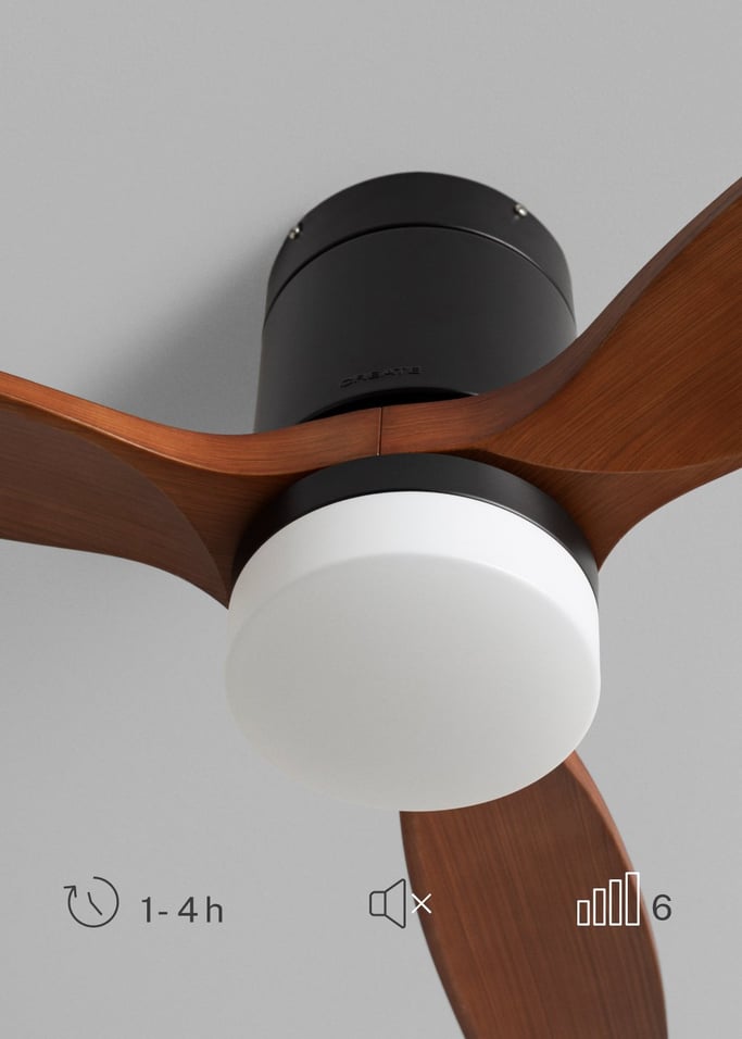 WIND CALM - Ventilateur de plafond silencieux 40W avec pales techniques en ABS de différentes tailles, image de la galerie 4