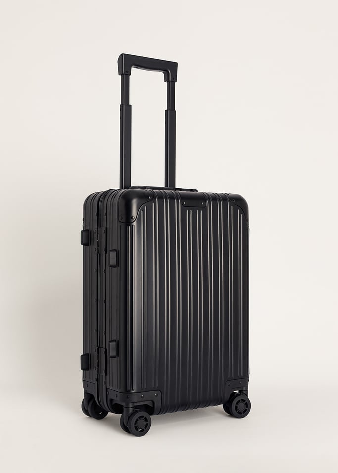 LUGGAGE ALUMINIUM - Valise rigide en aluminium avec serrure TSA et roues multidirectionnelles, image de la galerie 4