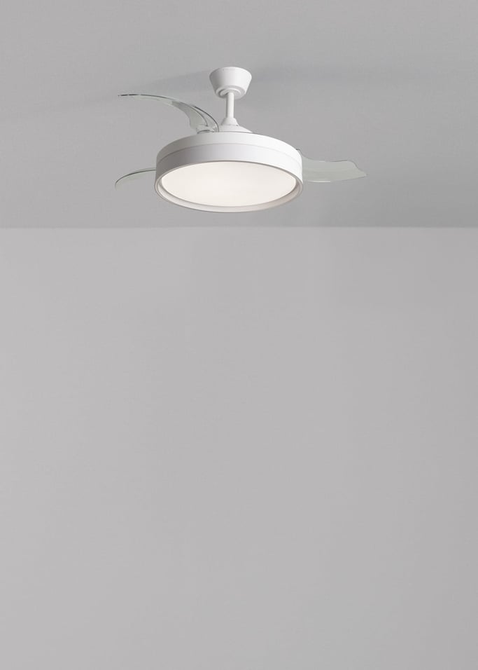 WIND CLEAR EDGE - Ventilateur de plafond silencieux 40 W Ø107 cm avec pales rétractables et lumière LED, image de la galerie 2