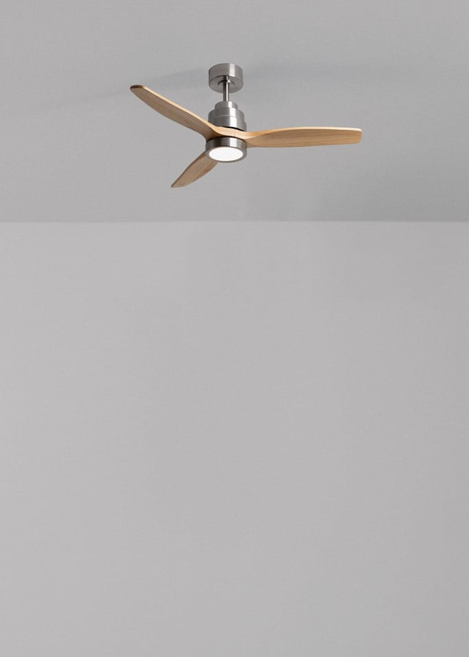 WIND STYLANCE NATURAL WOOD - Ventilateur de plafond 40W silencieux 100% bois plusieurs tailles, image de la galerie 2