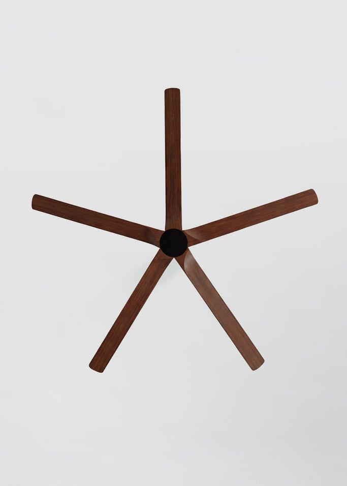 WIND INDUSTRIAL WOOD - Ventilateur de plafond silencieux 40W en bois 100 % naturel, plusieurs tailles, image de la galerie 5