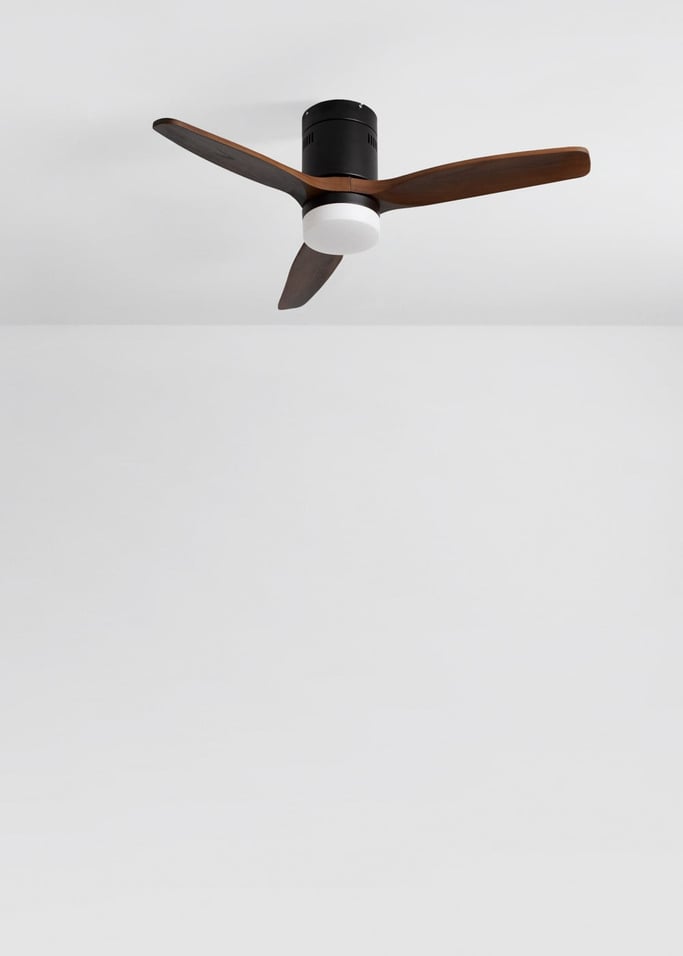 WIND CALM NATURAL WOOD - Ventilateur de plafond 40W silencieux 100% bois, image de la galerie 2