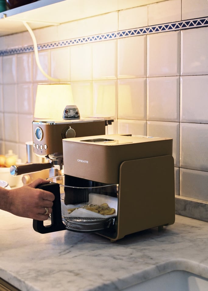 AIR FRYER STUDIO CRYSTAL - Friteuse à air en verre 4,2 L avec cuiseur vapeur en option, image de la galerie 2