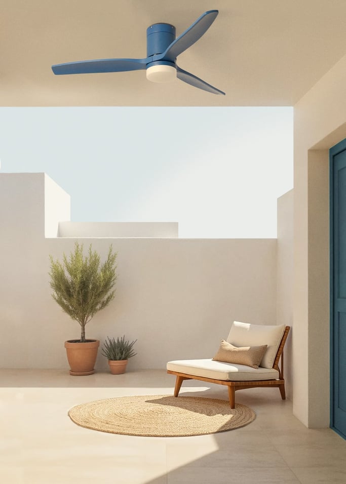 WIND CALM - Ventilateur de plafond silencieux 40W avec pales techniques en ABS de différentes tailles, image de la galerie 3