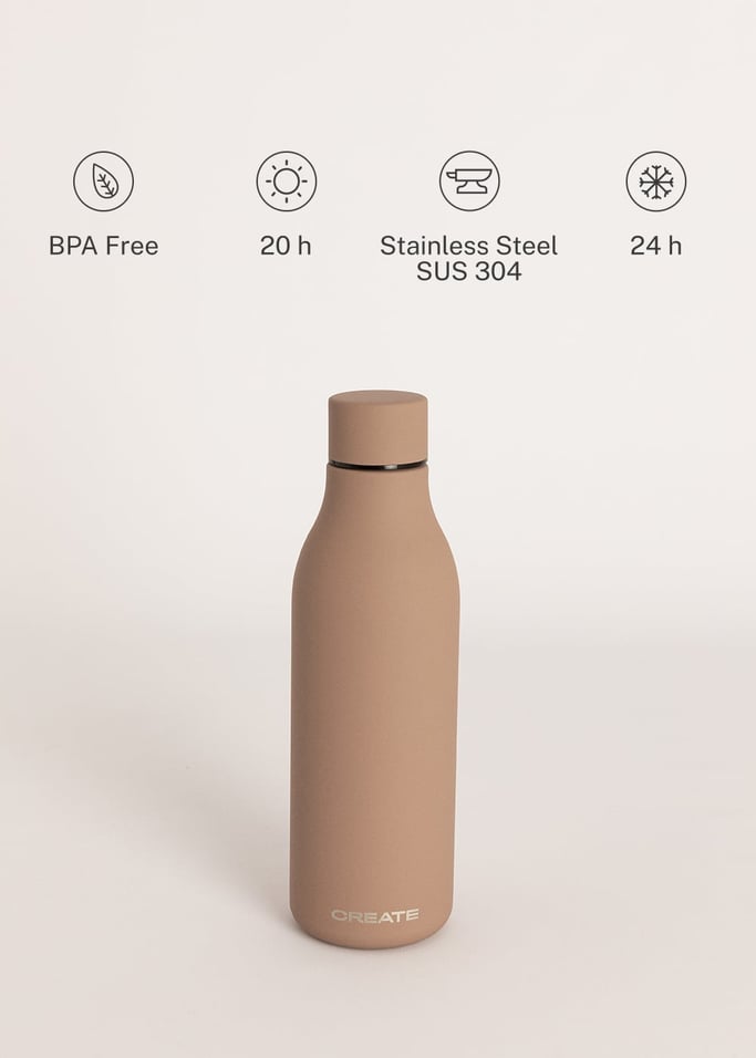 BOTTLE STUDIO - Bouteille isotherme en acier inoxydable plusieurs tailles, image de la galerie 2