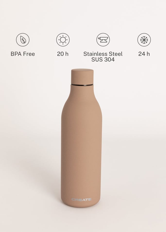BOTTLE STUDIO - Bouteille isotherme en acier inoxydable plusieurs tailles, image de la galerie 2