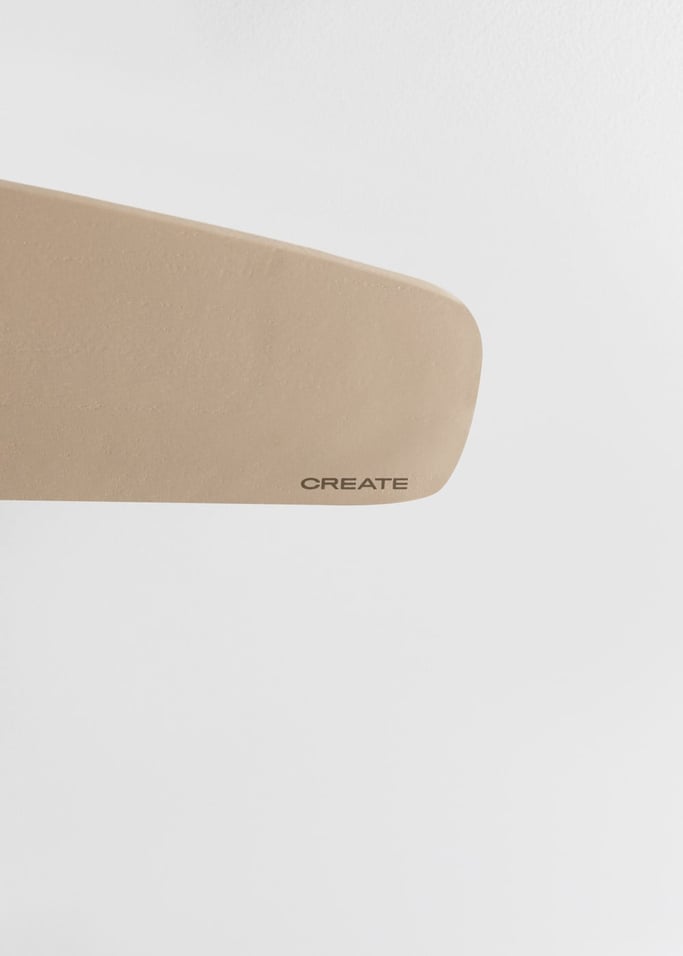 WIND CALM CUSTOM RATTAN - Ventilateur de plafond 40W silencieux Ø132 cm avec éclairage LED dans le corps et la lampe, image de la galerie 5
