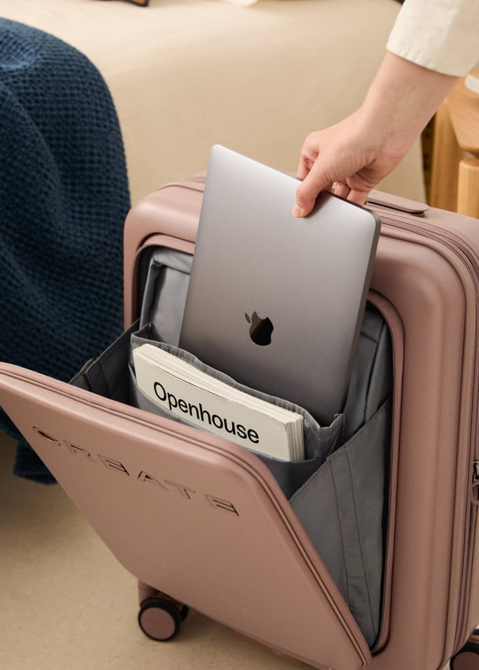 LUGGAGE STUDIO POCKET - Valise rigide extensible en polycarbonate compatible avec les compagnies Low Cost avec cadenas TSA, image de la galerie 2