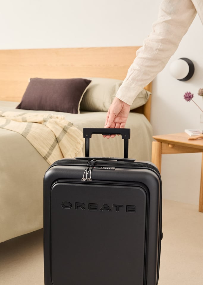 LUGGAGE STUDIO POCKET - Valise rigide extensible en polycarbonate compatible avec les compagnies Low Cost avec cadenas TSA, image de la galerie 1