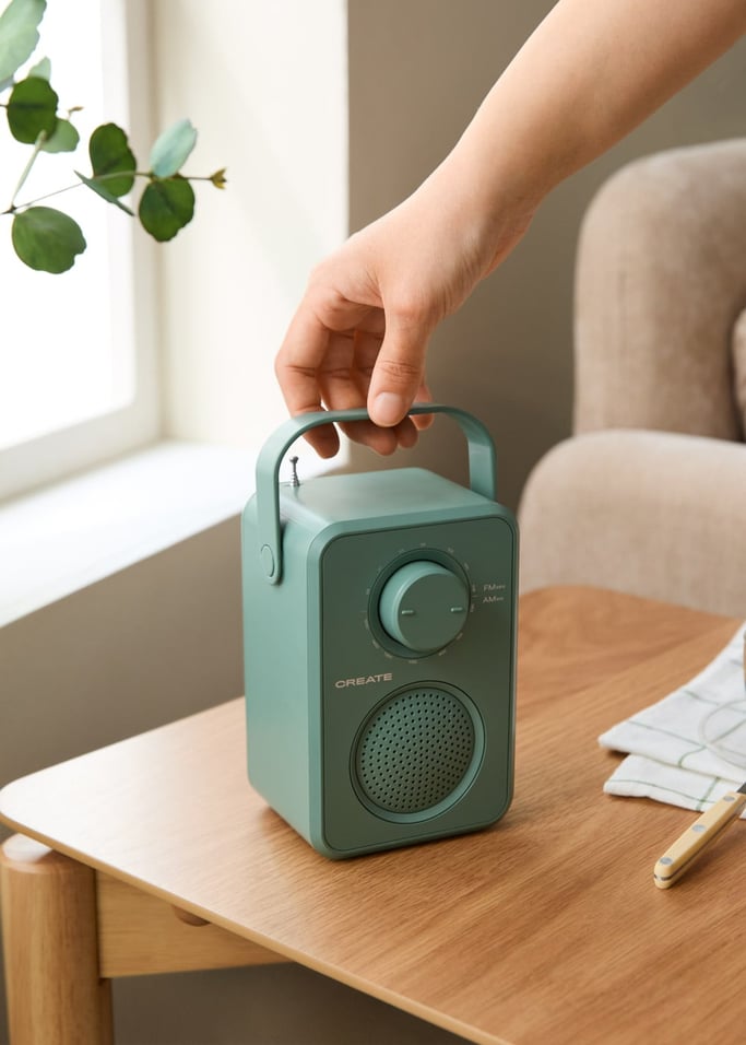 RADIO SPEAKER STUDIO - Radio portable AM/FM 5 W avec haut-parleur intégré, image de la galerie 2