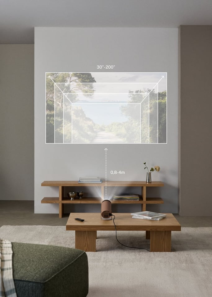 PROJECTOR STUDIO COMPACT - Projecteur Smart HD avec Wi-Fi, Bluetooth et rotation à 180º, image de la galerie 2