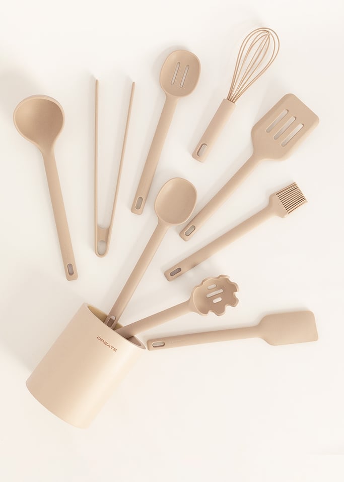 KITCHENWARE STUDIO - Set de 9 ustensiles de cuisine en silicone sans raccords, image de la galerie 9