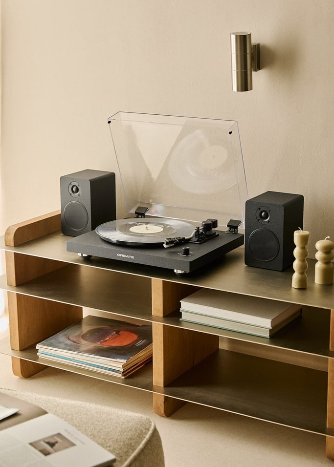 RECORD PLAYER STUDIO PRO - Platine vinyle avec 2 enceintes externes, Bluetooth et sortie RCA, image de la galerie 1