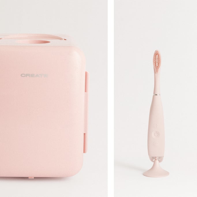 PACK - FRIDGE MINI BOX Mini réfrigérateur thermique portable + SONIC BEAUTY Brosse vibrante sonique , imagen de galería 1
