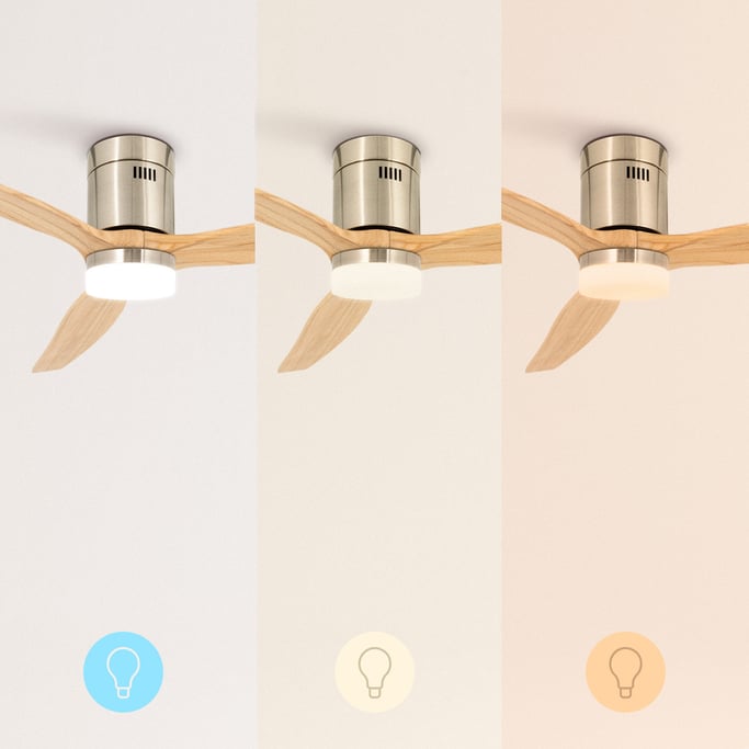 WINDCALM DC STYLANCE NICKEL - Ventilateur de Plafond 40W Silencieux Ø132 cm, image de la galerie 4