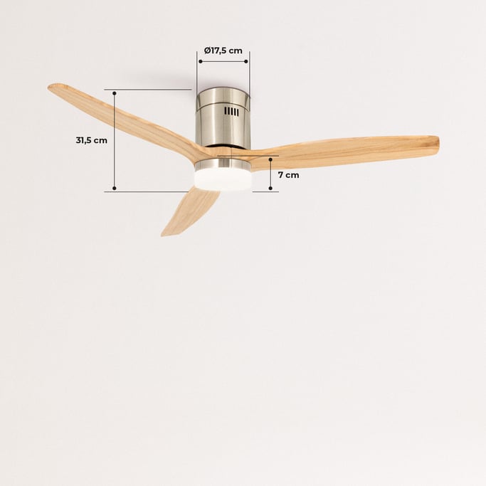 WINDCALM DC STYLANCE NICKEL - Ventilateur de Plafond 40W Silencieux Ø132 cm, image de la galerie 8