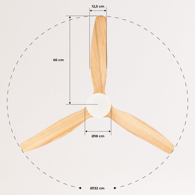 WINDCALM DC STYLANCE NICKEL - Ventilateur de Plafond 40W Silencieux Ø132 cm, image de la galerie 9