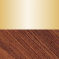 Dorato / Legno scuro