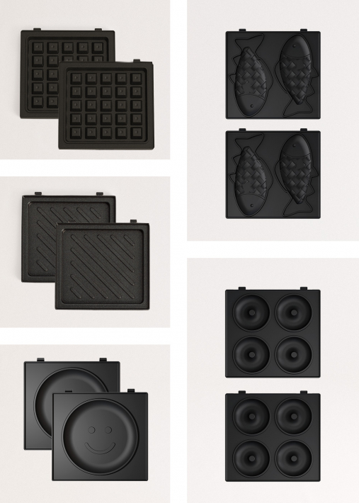 Piastre intercambiabili per STONE STUDIO Individuale - Waffles, Pancakes, Taiyaki di pesce, Ciambelle, Grill