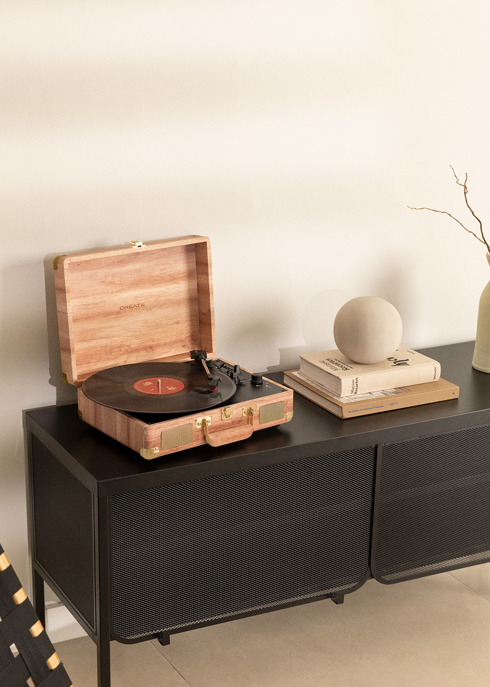 RECORD PLAYER POP - Giradischi portatile a valigetta con Bluetooth USB, SD,  MicroSD e MP3 - Create