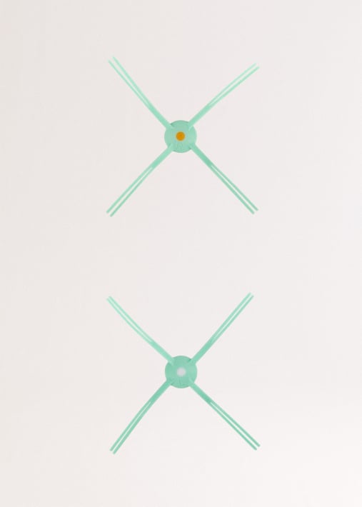 Confezione di 2 spazzole in silicone NETBOT S15 / S15 2.0 / S40 - Spazzola laterale x1 sinistra x1 destra