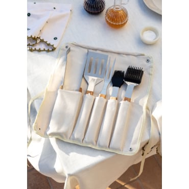Set Di Utensili Per Barbecue - Accessori Professionali Per Grigliate All'Aperto