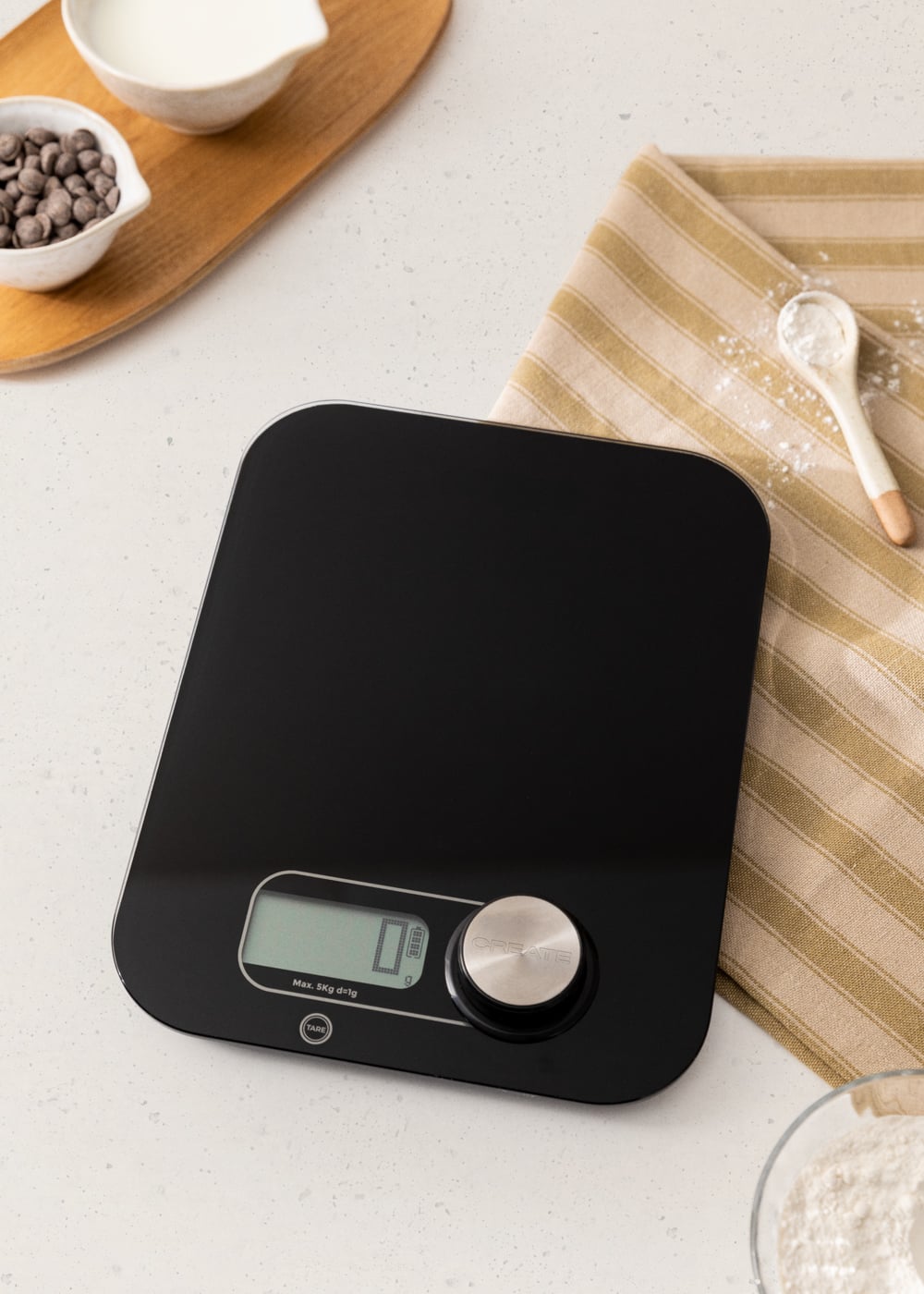 KUAIVO Bilancia Da Cucina Digitale – Precisone E Compatta Per Pesare Alimenti