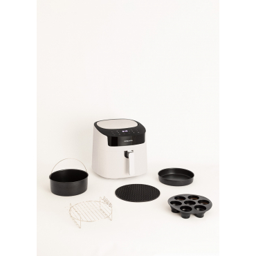 Pack AIR FRYER PRO LARGE 6.2 L + Accessori Bianco Sporco