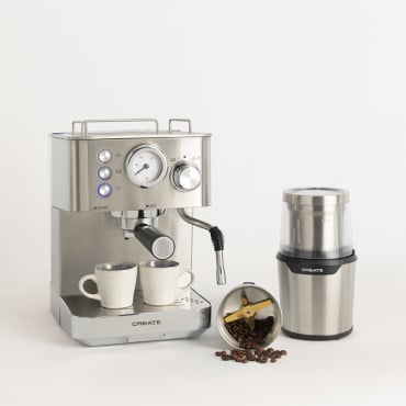 Pack Macchina Per Caffè Espresso THERA CLASSIC + Macinacaffè E Macinino Per Alimenti MILL PRO Exclusive