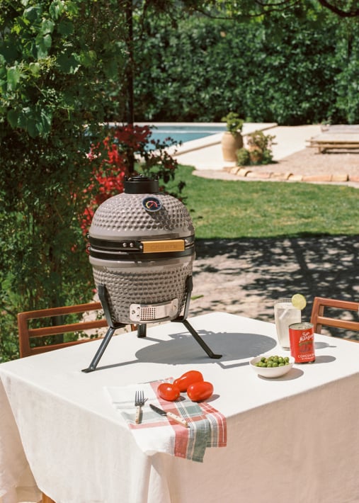 BBQ KAMADO - Barbecue affumicatore in ceramica
