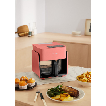 PremierTech Friggitrice Ad Aria Senza Olio, da 12 Litri, Extra Large, 10 Programmi, Display Digitale, Menù Touch, Timer 60, Accessori per Cucinare, Vassoi, Cestello Rotante, Senza BPA e PFOA, PT12LAF