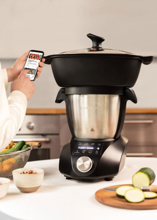 CHEFBOT COMPACT CONNECT - Robot da cucina intelligente multifunzione con cestello per la cottura a vapore