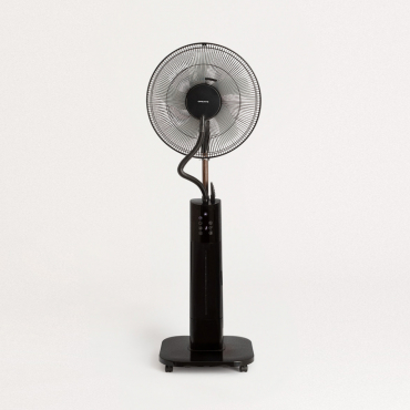 AIR MIST PRO - Ventilatore Nebulizzante Oscillante Con Telecomando Nero