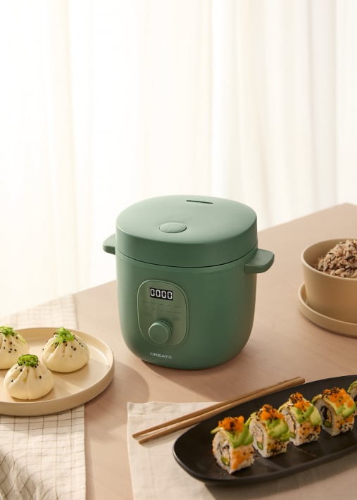 RICE COOKER STUDIO - Cuociriso elettrico multifunzione con cestello per la cottura a vapore