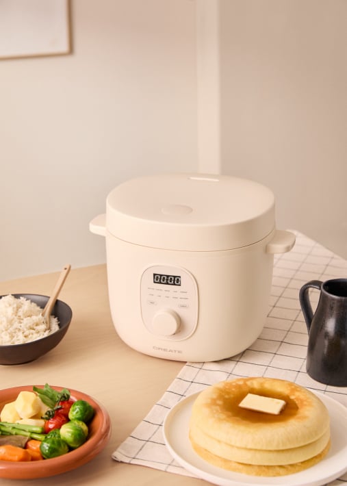 RICE COOKER STUDIO - Cuociriso elettrico multifunzione con cestello per la cottura a vapore
