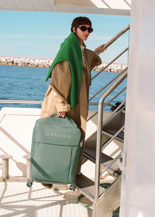 LUGGAGE STUDIO SOFT - Valigia morbida in poliestere con lucchetto TSA e ruote multidirezionali