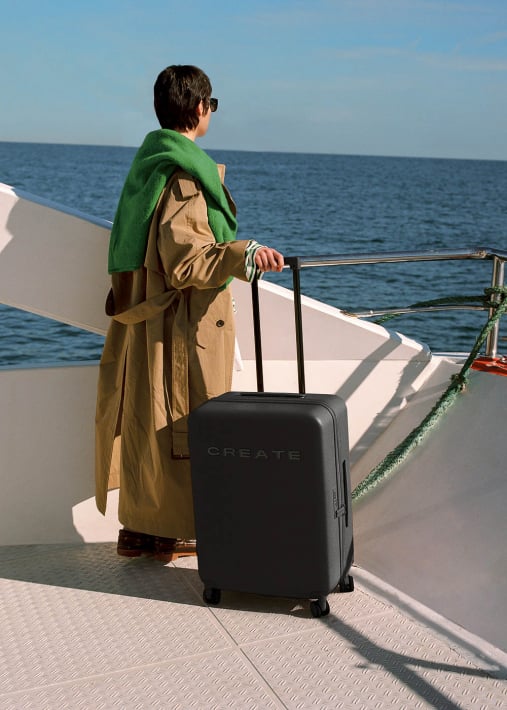 LUGGAGE STUDIO - Valigia rigida in policarbonato con lucchetto TSA e ruote multidirezionali