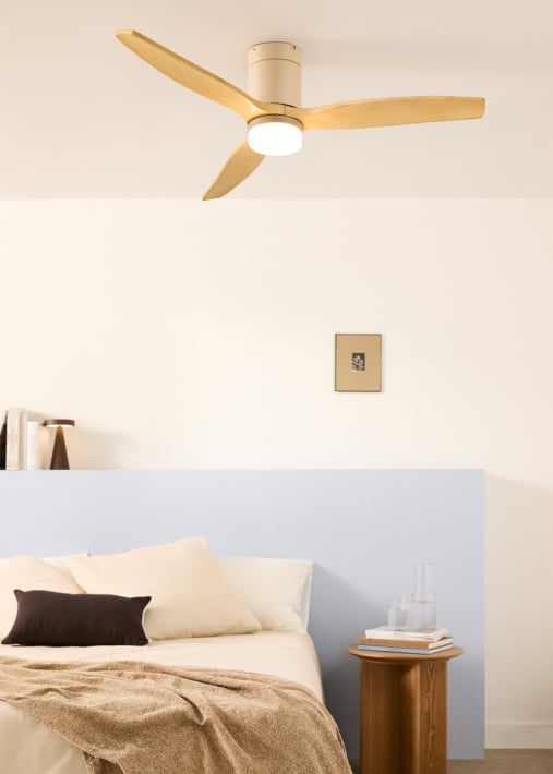 WIND CALM - Ventilatore da soffitto silenzioso da 40W con pale tecniche in ABS di varie dimensioni