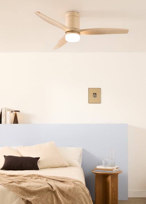 WIND CALM - Ventilatore da soffitto silenzioso da 40W con pale tecniche in ABS di varie dimensioni