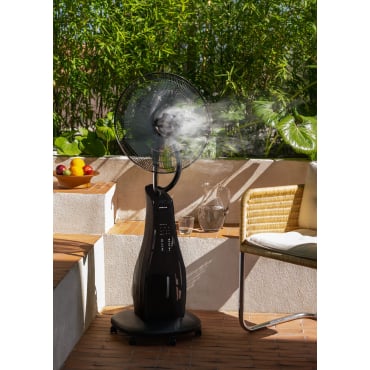 AIR MIST - Ventilatore Nebulizzatore Oscillante Ultra Silenzioso Nero