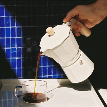 THERA MOKA RETRO - Caffettiera Italiana Bianco Sporco