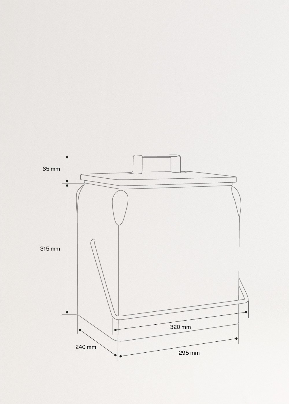 COOLER RETRO - Frigorifero portatile termico 13L con apribottiglie, medidas foto vertical