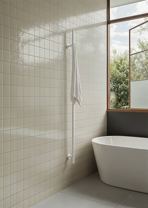 WARM TOWEL TUBE - Scaldasalviette elettrico 60W/120W