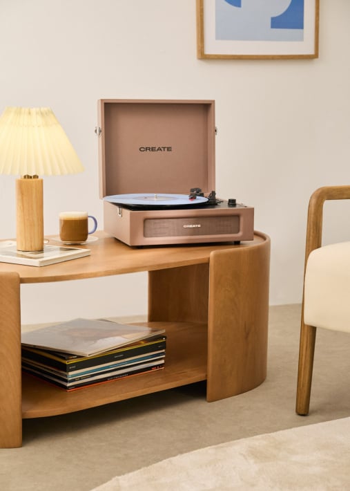 RECORD PLAYER RETRO - Giradischi retrò con Bluetooth, USB, SD, MicroSD e MP3