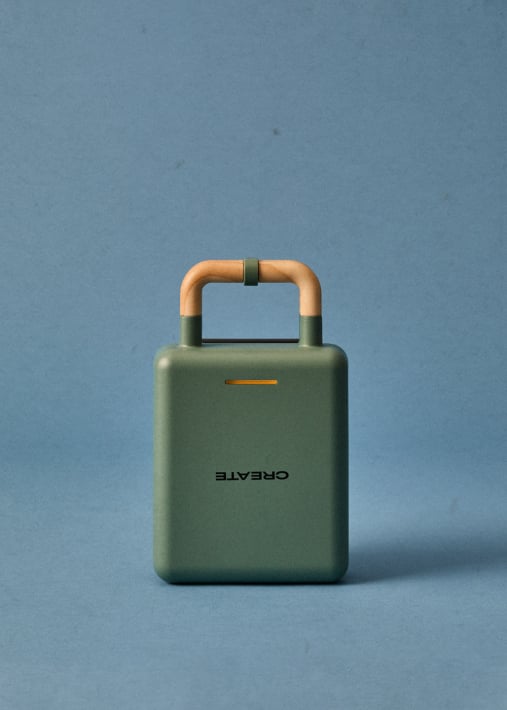 STONE STUDIO - Tostiera per panini, grill e waffle con piastre intercambiabili