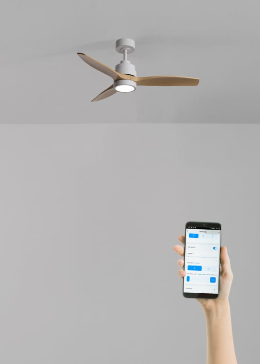 WIND STYLANCE - Ventilatore da soffitto silenzioso da 40 W con pale in ABS tecnico, disponibile in varie dimensioni