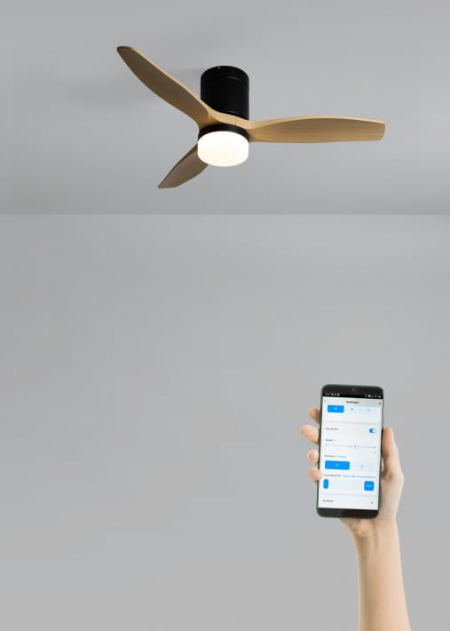 WIND CALM - Ventilatore da soffitto silenzioso da 40W con pale tecniche in ABS di varie dimensioni