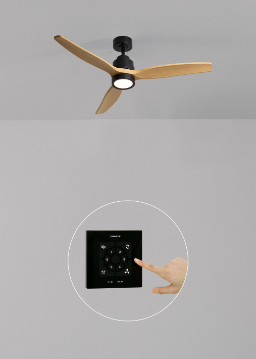 WIND STYLANCE - Ventilatore da soffitto silenzioso da 40 W con pale in ABS tecnico, disponibile in varie dimensioni