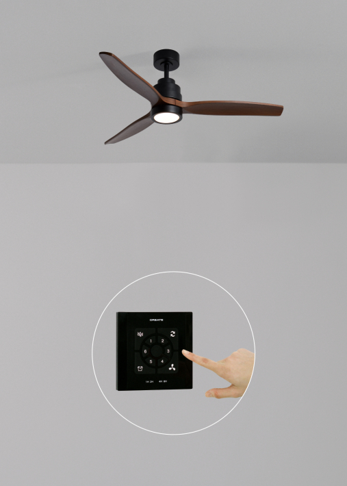 WIND STYLANCE - Ventilatore da soffitto silenzioso da 40 W con pale in ABS tecnico, disponibile in varie dimensioni